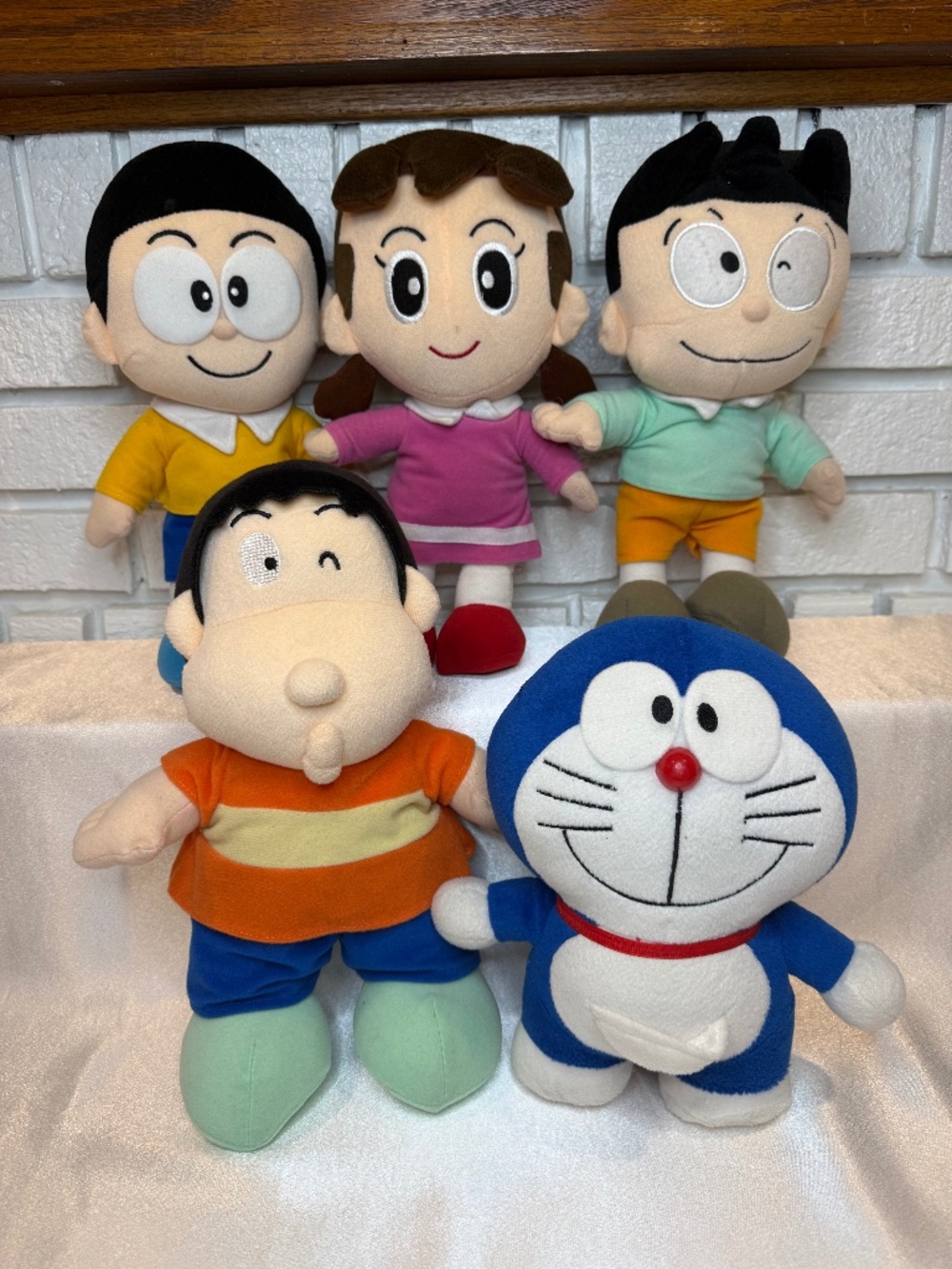 Doraemon and Friends Plush Dolls Set Vintage